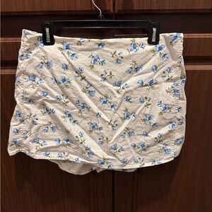 Old Navy Blue Floral Skirt